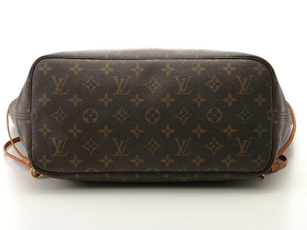Louis Vuitton Monogram Neverfull Bag Tote Brown